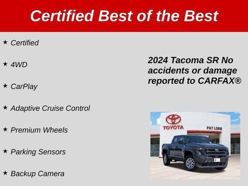 Certified 2024 Toyota Tacoma SR w/ SR Upgrade Package AWD/4WD image 36