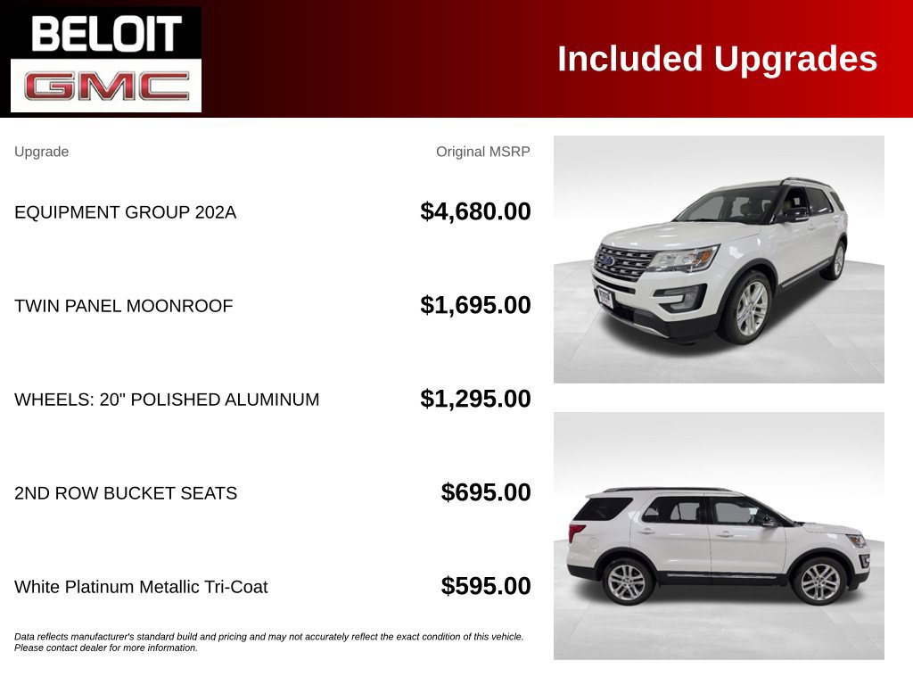 Used 2017 Ford Explorer XLT w/ Equipment Group 202A AWD/4WD image 9