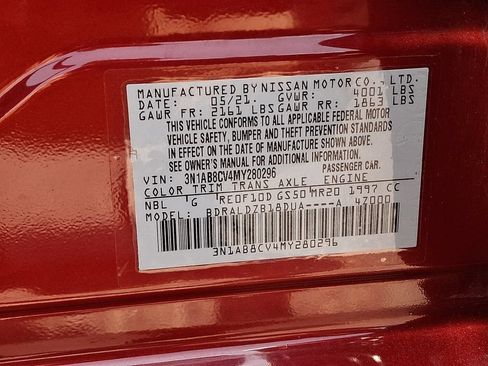Used 2021 Nissan Sentra SV FWD image 28