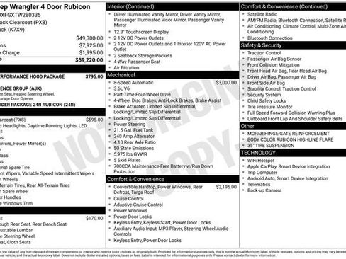 New 2026 Jeep Wrangler Unlimited Rubicon w/ Xtreme 35 Tire Package AWD/4WD image 5