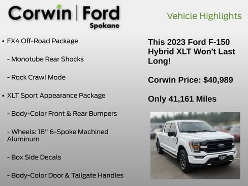 Used 2023 Ford F150 XLT w/ Equipment Group 302A High AWD/4WD image 25