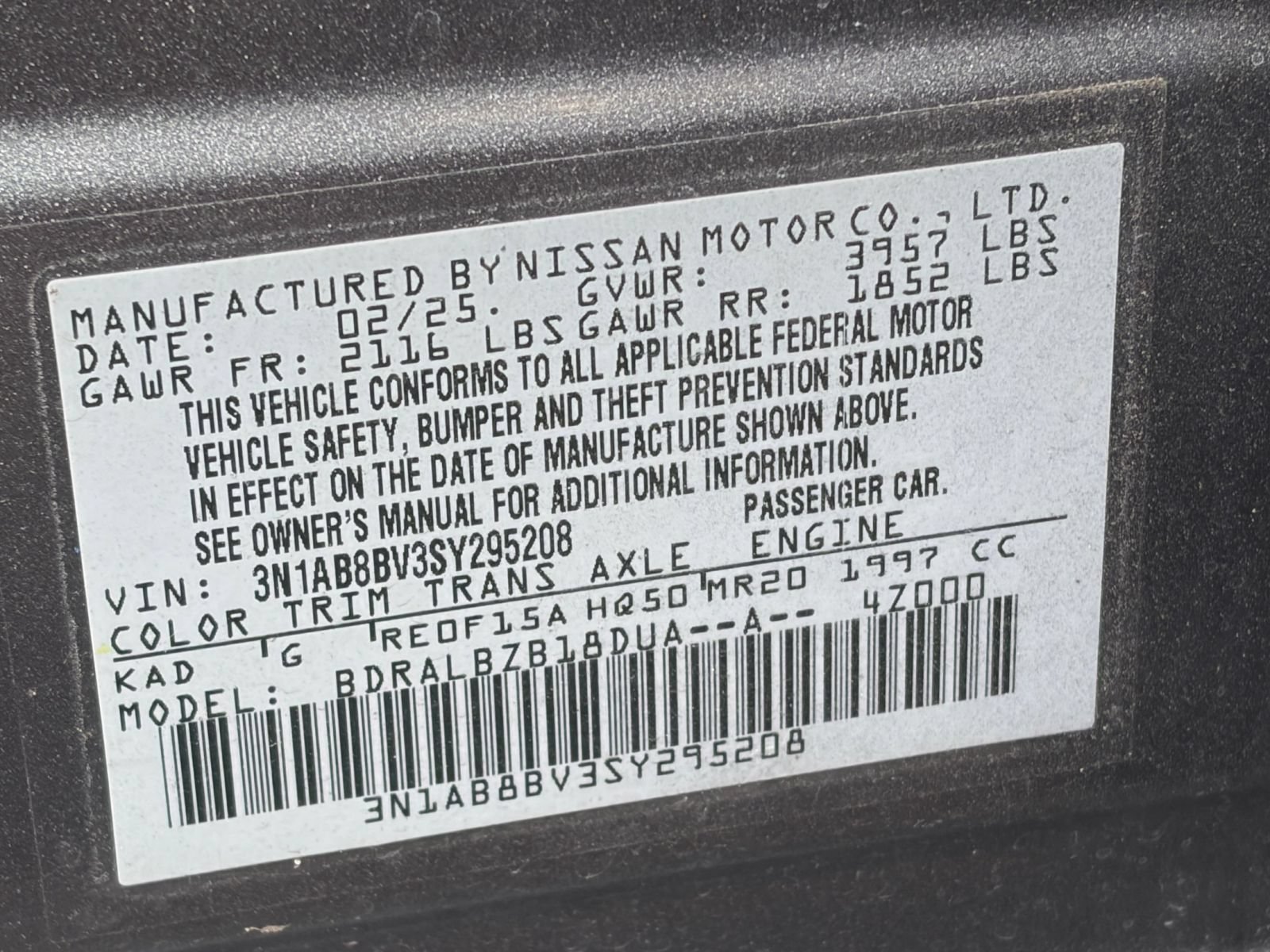 Used 2025 Nissan Sentra S FWD image 27