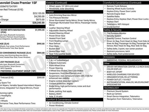 Used 2016 Chevrolet Cruze Premier image 5