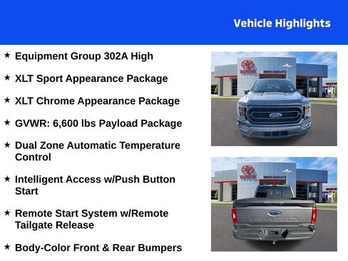 Used 2021 Ford F150 XLT w/ Equipment Group 302A High image 4