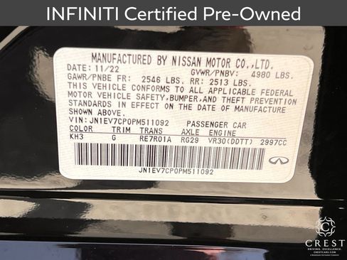 Certified 2023 INFINITI Q50 Sensory RWD image 32