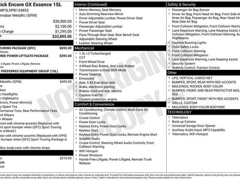 Used 2023 Buick Encore GX Essence w/ Sport Touring Package FWD image 38