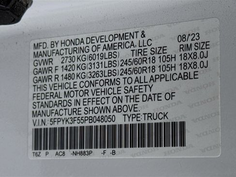 Certified 2023 Honda Ridgeline RTL image 31