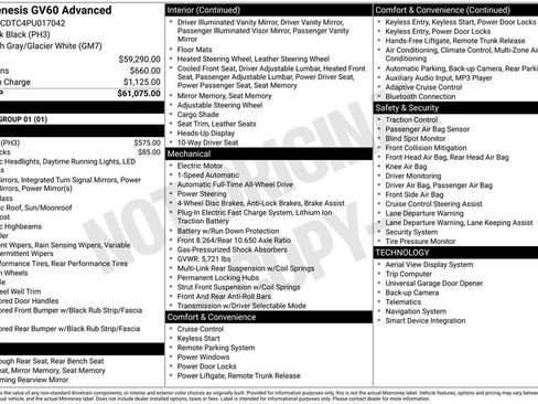 Used 2023 Genesis GV60 Advanced image 5