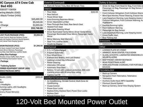 New 2026 GMC Canyon AT4 w/ Technology Plus Package AWD/4WD image 11