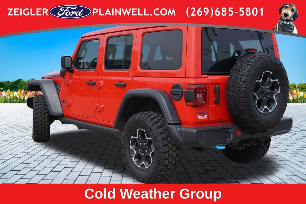 Used 2022 Jeep Wrangler Unlimited Rubicon 4xe w/ Cold Weather Group AWD/4WD image 3