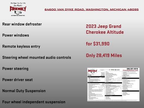 Used 2023 Jeep Grand Cherokee Altitude AWD/4WD image 6