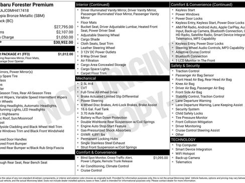 Used 2021 Subaru Forester Premium w/ Popular Package #1 image 5