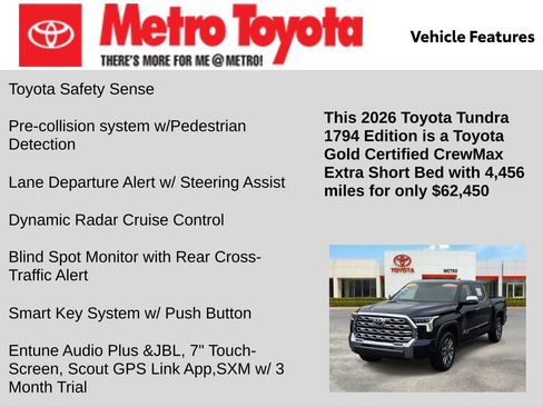 Certified 2026 Toyota Tundra 1794 Edition AWD/4WD image 11
