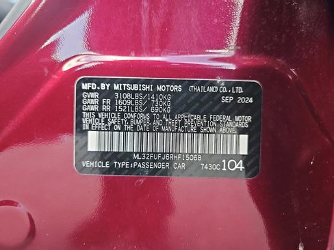 Used 2024 Mitsubishi Mirage G4 LE FWD image 34