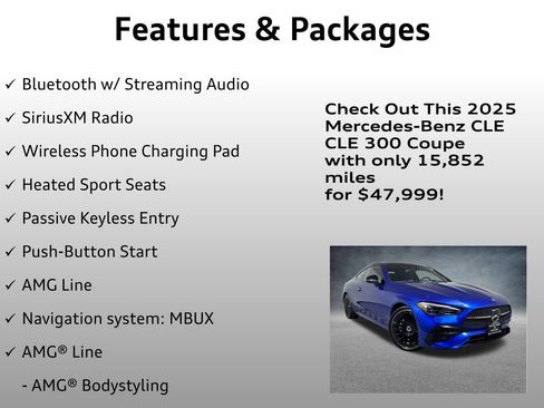 Used 2025 Mercedes-Benz CLE 300 4MATIC Coupe image 8