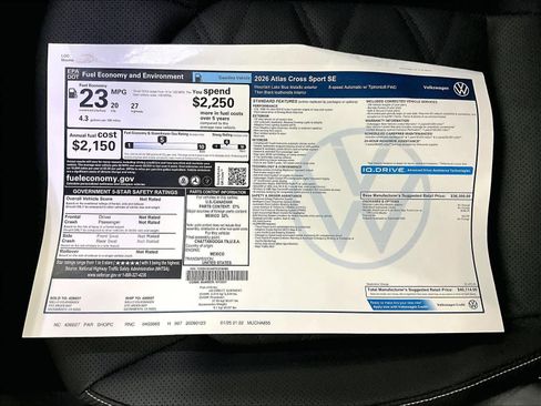 New 2026 Volkswagen Atlas Cross Sport SE image 36