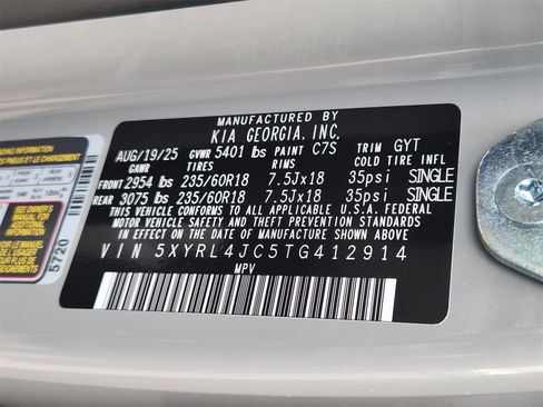 New 2026 Kia Sorento S w/ S Panoramic Sunroof Package image 31