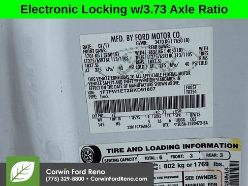 Used 2011 Ford F150 XLT w/ XLT Chrome Pkg image 27