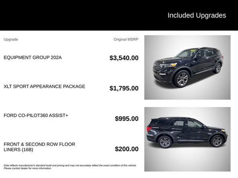 Used 2022 Ford Explorer XLT w/ Equipment Group 202A image 7