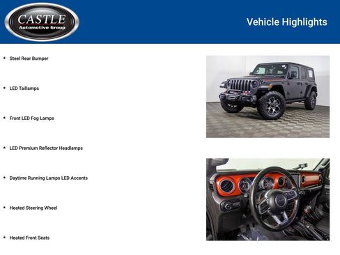 Used 2022 Jeep Wrangler Unlimited Rubicon w/ Steel Bumper Group AWD/4WD image 8