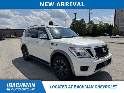 Used 2017 Nissan Armada Platinum w/ Interior Lighting Package AWD/4WD image 2