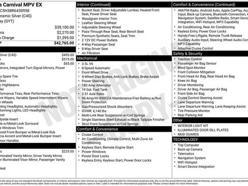 Used 2024 Kia Carnival EX FWD image 4