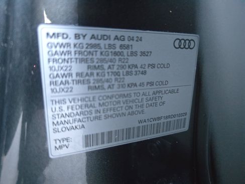 Certified 2024 Audi SQ8 Prestige image 34