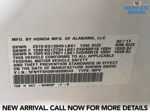 Used 2017 Honda Pilot EX-L image 11