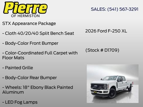 New 2026 Ford F250 XL w/ STX Appearance Package AWD/4WD image 6
