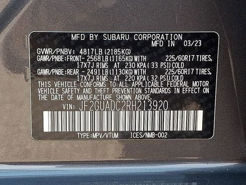 Used 2024 Subaru Crosstrek 2.0i Premium image 26