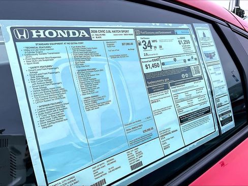 New 2026 Honda Civic Sport image 21