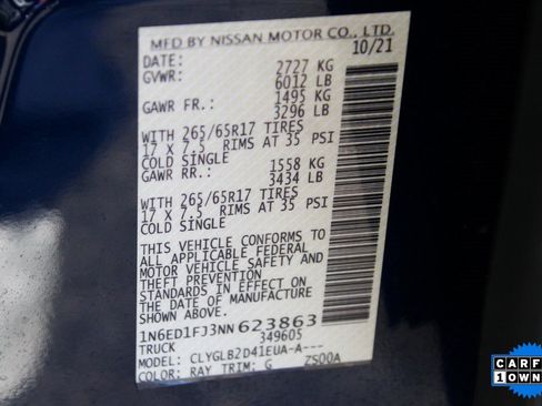 Used 2022 Nissan Frontier SV w/ Technology Package image 48