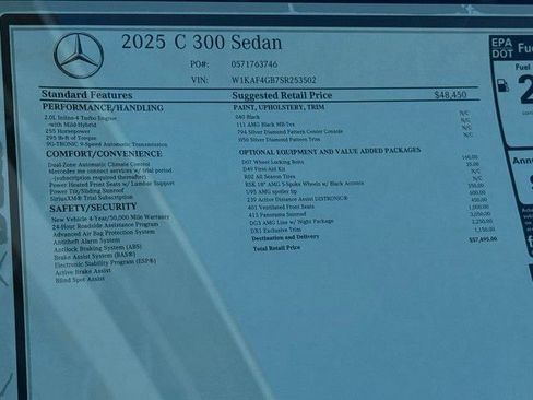 Used 2025 Mercedes-Benz C 300 Sedan image 23