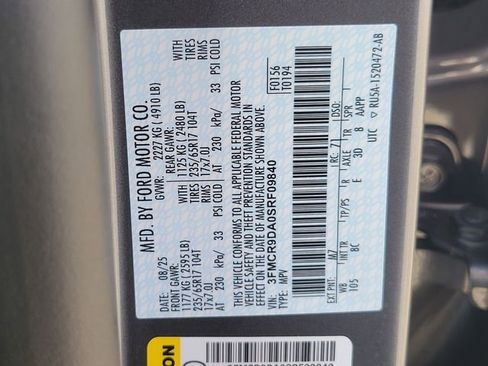 New 2025 Ford Bronco Sport Badlands w/ Sasquatch Badlands Package image 12