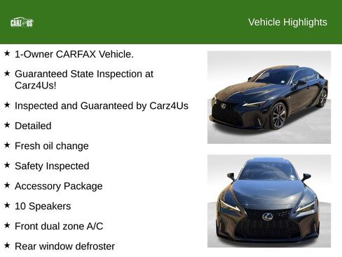 Used 2024 Lexus IS 350 F Sport w/ Memory Package AWD/4WD image 38