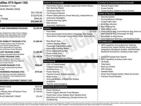 Used 2019 Cadillac XT4 Sport image 2