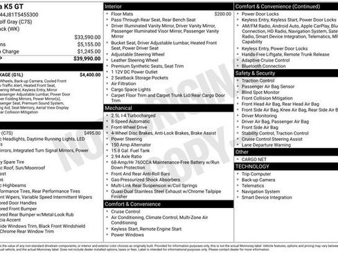 New 2026 Kia K5 GT w/ GT1 Package image 6