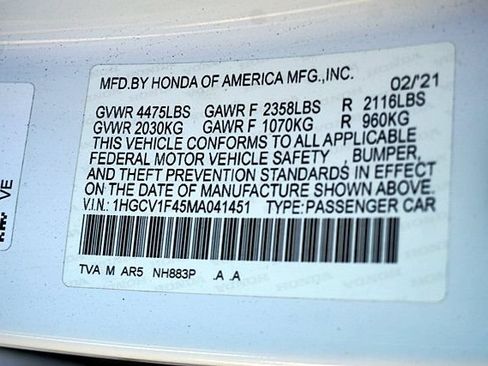 Used 2021 Honda Accord Sport Special Edition image 14