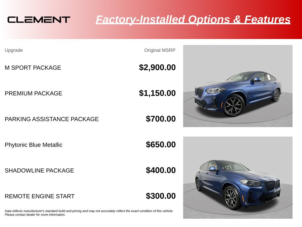 Used 2023 BMW X4 xDrive30i w/ M Sport Package AWD/4WD image 15