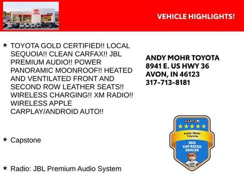 Certified 2023 Toyota Sequoia Capstone image 2