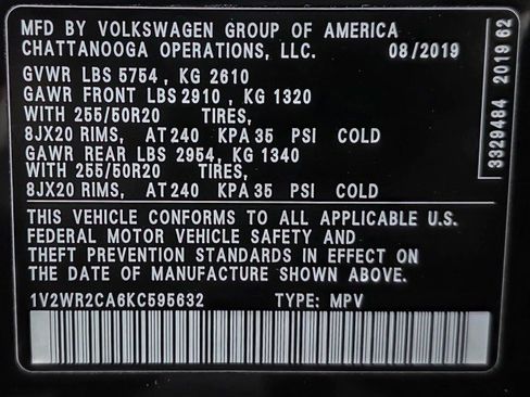Used 2019 Volkswagen Atlas SE FWD image 44