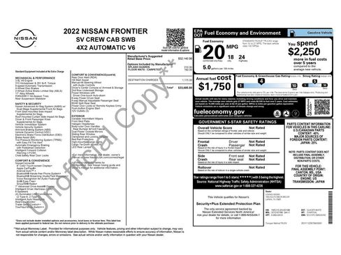 Used 2022 Nissan Frontier SV RWD image 37