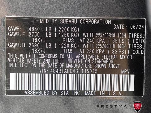Used 2025 Subaru Outback Onyx Edition AWD/4WD image 41
