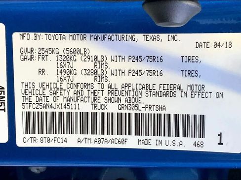 Used 2018 Toyota Tacoma SR5 AWD/4WD image 31