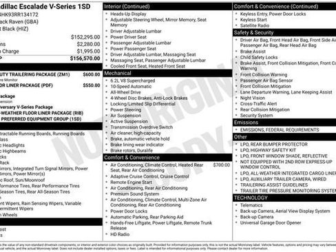 Certified 2024 Cadillac Escalade V w/ Heavy-Duty Trailer Package image 36