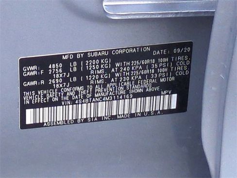 Used 2021 Subaru Outback Limited image 34
