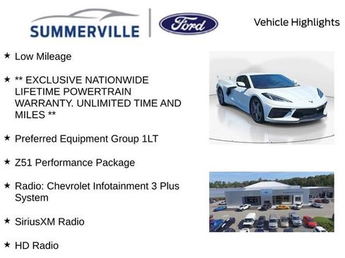 Used 2023 Chevrolet Corvette Stingray Coupe w/ Z51 Performance Package RWD image 2