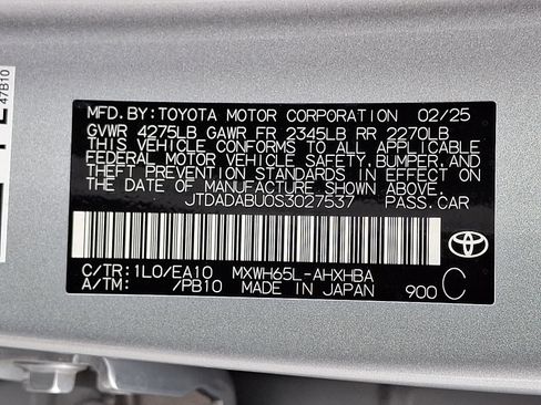 Certified 2025 Toyota Prius Limited w/ Limited Premium Package AWD/4WD image 27