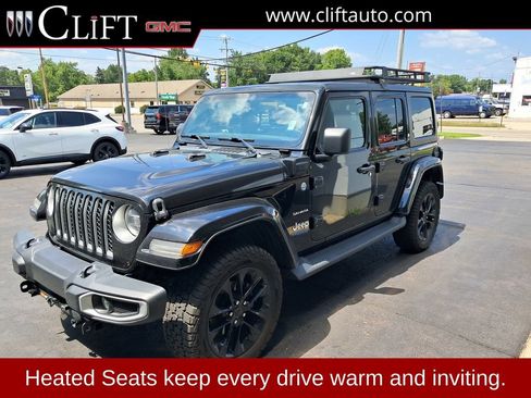 Used 2021 Jeep Wrangler Unlimited Sahara w/ Cold Weather Group AWD/4WD image 1