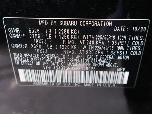 Used 2021 Subaru Outback Limited XT image 42